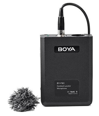 Boya By-F8C Condenser XLR Kablolu Oyuncu Yayıncı Profesyonel Siyah Yaka Mikrofon