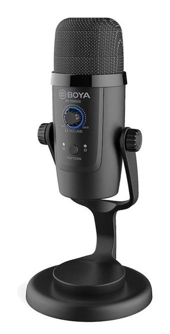 Boya By Pm500 Condenser Type-C Kablolu Oyuncu Yayıncı Profesyonel Siyah Masaüstü Mikrofon