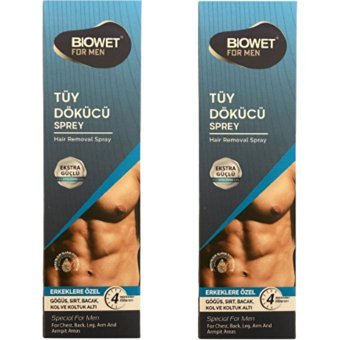 Biowet Tüm Ciltler İçin Koltuk Altı Bacak Erkek Tüy Dökücü Sprey 2x150 ml