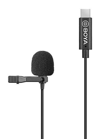 Boya By-M3-Op Dji Osmo Pocket Condenser Type-C Kablolu Yayıncı Siyah Yaka Mikrofon