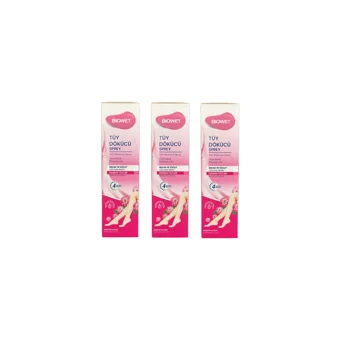 Biowet Hassas Ciltler İçin Koltuk Altı Bacak Kadın Tüy Dökücü Sprey 3x150 ml