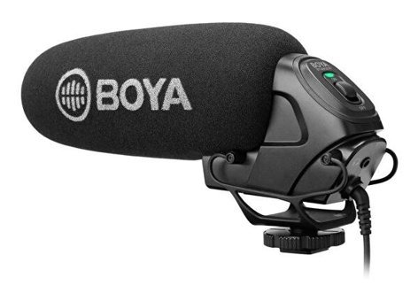 Boya By-Bm3030 Condenser Shotgun Condenser 3.5 mm Kablolu Siyah El Mikrofon