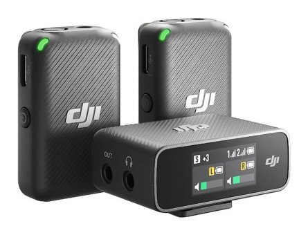 DJI Mic Condenser Kablosuz Yayıncı Siyah Yaka Mikrofon