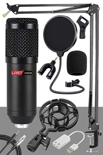Lastvoice BM800BT Condenser Kablolu Yayıncı Siyah Masaüstü Mikrofon