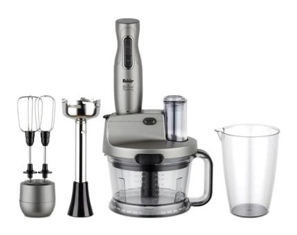 Fakir Mr. Chef Quadro 1000 W Çırpıcılı Buz Kırıcılı Turbo Fonksiyonlu Antrasit Mikser Seti