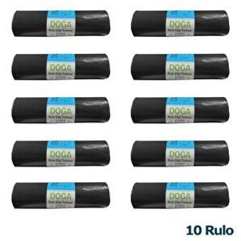 Ecoplast Jumbo Boy 80x110 cm Çöp Poşeti 10x10 Adet Siyah