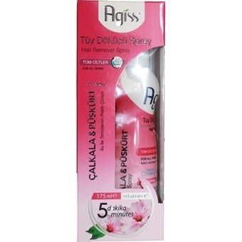 Agiss Tüm Ciltler İçin Koltuk Altı Bacak Genital Bölge Kadın Tüy Dökücü Sprey 2x175 ml