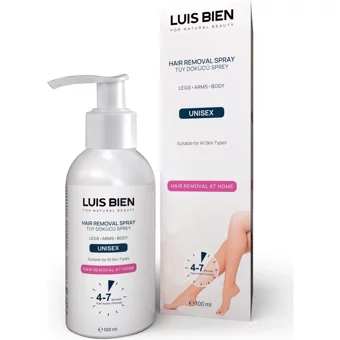 Luis Bien For Natural Beauty Normal Ciltler İçin Koltuk Altı Bacak Genital Bölge Unisex Tüy Dökücü Sprey 100 ml