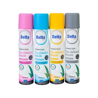 Delta Zex Hassas-Kuru-Normal-Yağlı Ciltler İçin Tüm Vücut Genital Bölge Kadın Tüy Dökücü Sprey 4x200 ml