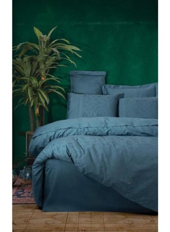 Cotton Box Pamuk Saten Dört Mevsim 200 x 220 cm Çift Kişilik Çarşaflı Desenli Nevresim Takımı Yeşil