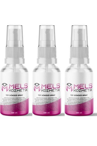 Mels Kozmetik Tüm Ciltler İçin Koltuk Altı Bacak Kadın Tüy Dökücü Sprey 3x100 ml