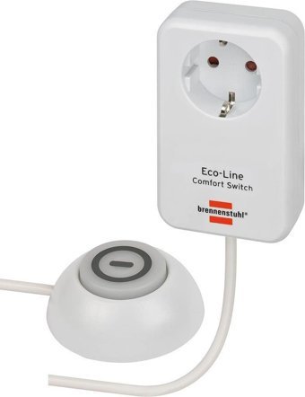 Brennenstuhl Eco-Line 3500 W Kalın 1'li 1.5 m Uzatma Kablosu Beyaz