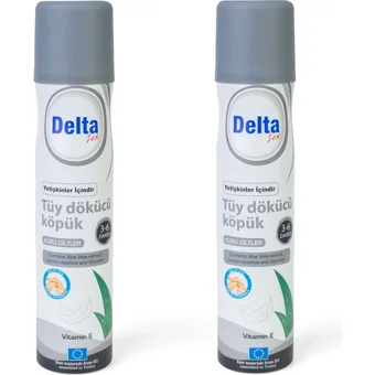 Delta Zex Kuru Ciltler İçin Tüm Vücut Genital Bölge Kadın Tüy Dökücü Sprey 2x200 ml