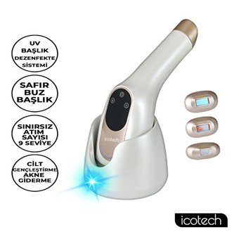 Icotech Hr95 Sınırsız Atımlı Koltuk Altı Genital Bölge Tüm Vücut 3 Başlıklı Buzlu Lazer Epilasyon Aleti