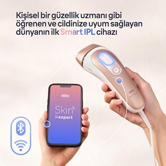 Braun IPL Skin i·expert PL7147 400000 Atımlı Koltuk Altı Genital Bölge Tüm Vücut Çift Başlıklı Lazer Epilasyon Aleti