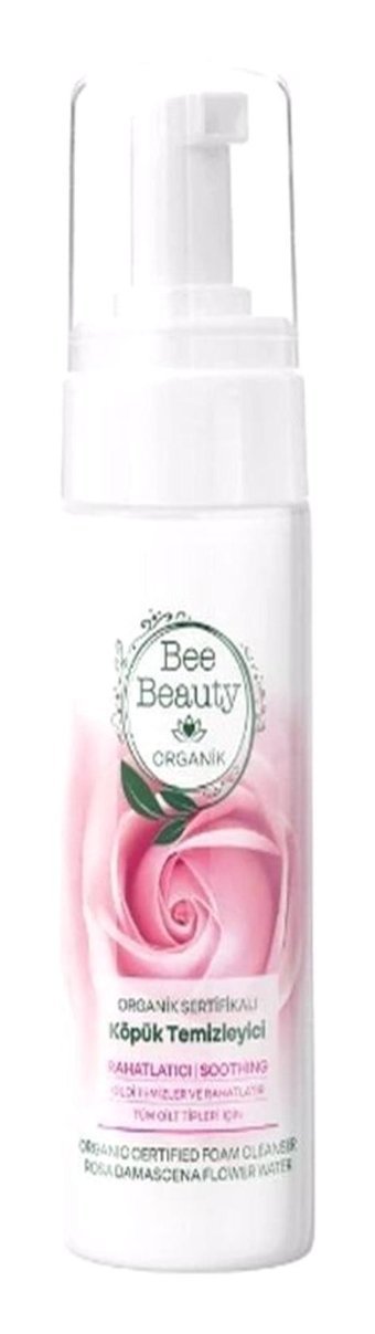 Bee Beauty Organik Sertifikalı Gül Tüm Ciltler Yüz Temizleyici Köpük 150 ml