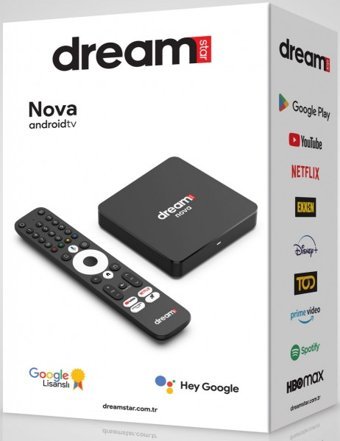 Dreamstar Nova 32 GB Kapasiteli 2 GB Ram Wifi 4K Android TV Box