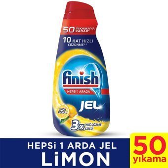 Finish Hepsi Bir Arada Limon Kokulu El Bulaşık Deterjanı 1 lt