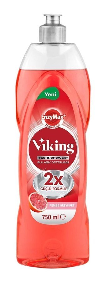 Viking Technopower Pembe Greyfurt Kokulu El Bulaşık Deterjanı 750 ml