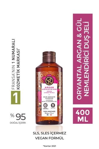 Yves Rocher Argan Yağlı Gül Duş Jeli 400 ml