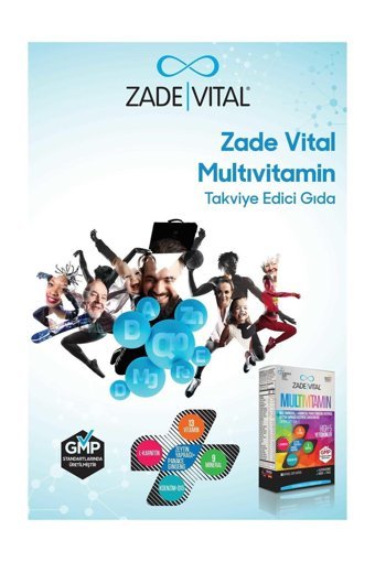 Zade Vital Multivitamin Yetişkin Bitkisel 30 Adet