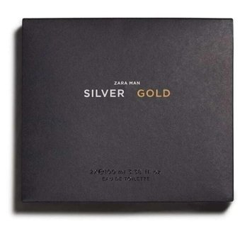 Zara Gold EDC Erkek Parfüm 100 ml + Man Silver 100 ml