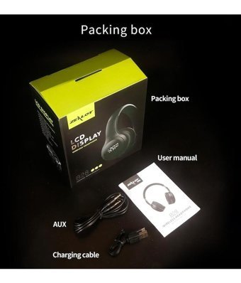 Zealot B28 Kulak Üstü Kablosuz Bluetooth Kulaklık Siyah