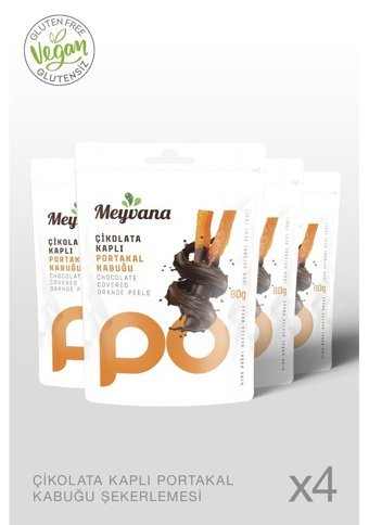 Meyvana Çubuk Portakallı Çikolata 4x80 gr