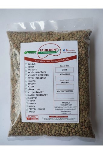 Tahılkent Yeşil Mercimek 5 kg