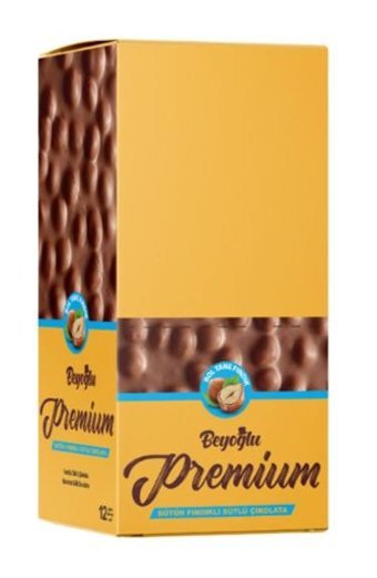 Beyoğlu Çikolata Premium Fındıklı Çikolata 12x75 gr