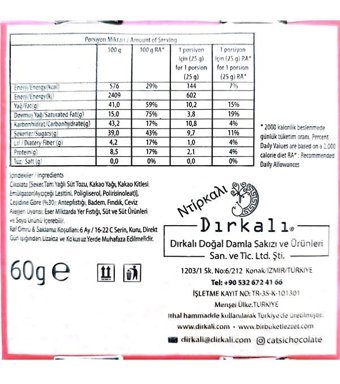 Catsi Fındıklı Sütlü Çikolata 60 gr