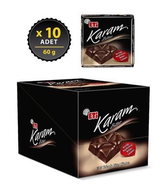 Eti Karam Bitter Çikolata 10x60 gr