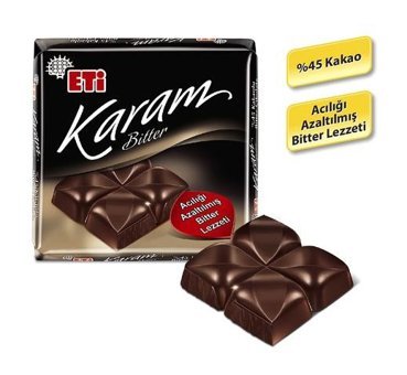 Eti Karam Bitter Çikolata 10x60 gr