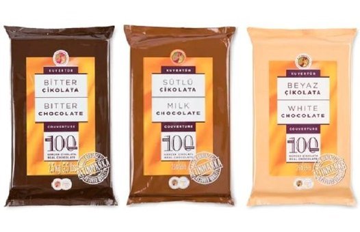 Altınmarka Kuvertür Beyaz -Bitter -Sütlü Çikolata 3x2,5 kg