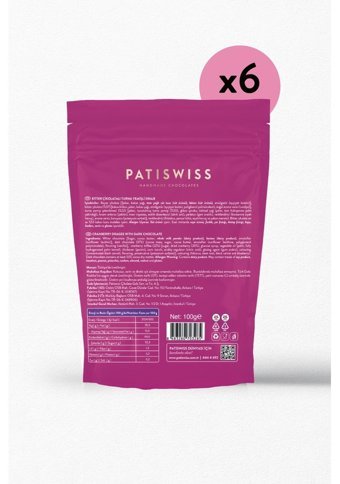 Patiswiss Draje Bitter Çikolata 6x100 gr