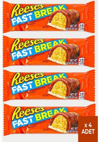Reese's Fast Break Antep Fıstıklı Çikolata 4x51 gr