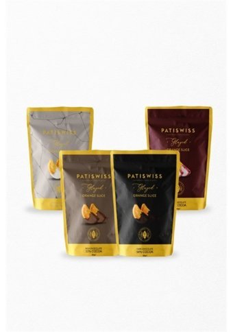 Patiswiss Glazed Portakallı Çikolata 4x80 gr