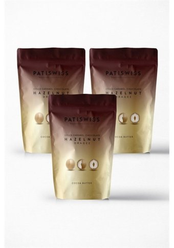 Patiswiss Draje Karamelli Çikolata 3x80 gr