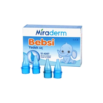 Miraderm Bebsi Mavi Burun Aspiratörü Yedek Uç 12'li