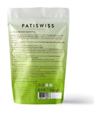 Patiswiss Draje - Şeker İlavesiz Çilekli Sütlü Çikolata 80 gr