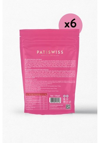 Patiswiss Draje Çilekli Çikolata 6x100 gr