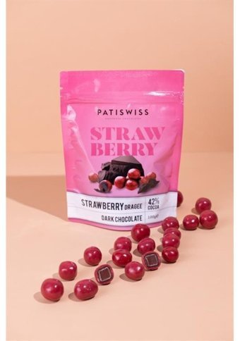 Patiswiss Draje Çilekli Çikolata 6x100 gr