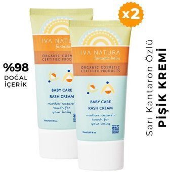 Iva Natura Organik Onarıcı ve Önleyici Kantaron Özlü Vitaminli Parfümsüz Parabensiz Pişik Kremi 75 ml