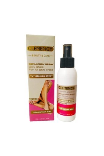 Clemency Beauty & Care Tüm Ciltler İçin Tüm Vücut Genital Bölge Kadın Tüy Dökücü Sprey 100 ml