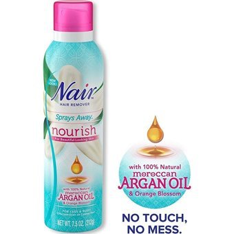 Nair Nourish İçin Koltuk Altı Bacak Genital Bölge Kadın Tüy Dökücü Sprey 212 gr