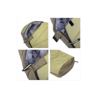 Evolite Hunter -32 Derece Polyamid Naylon Ekstrem Dağcılık Tek Kişilik Yetişkin Uyku Tulumu Koyu Yeşil