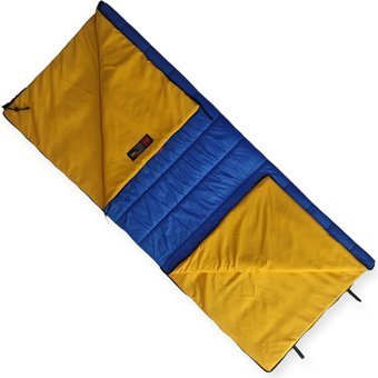Naturecamp Oga 200 Plus -5 Derece Micropolyester 1 Mevsim Kamp Tek Kişilik Yetişkin Uyku Tulumu Mavi