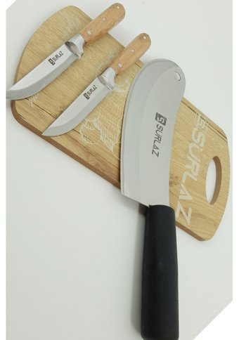 Sürlaz Ahşap Saplı 19 - 30 cm 2 Parça Düz Satır