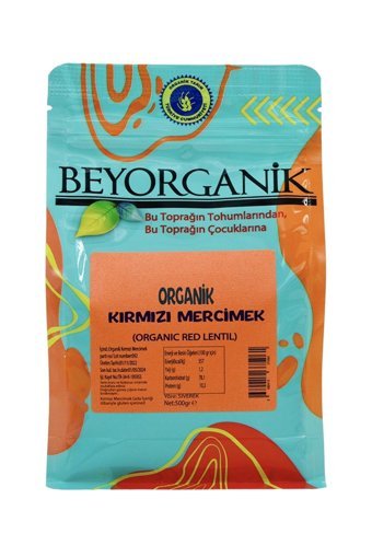Beyorganik Organik Kırmızı Mercimek 500 gr