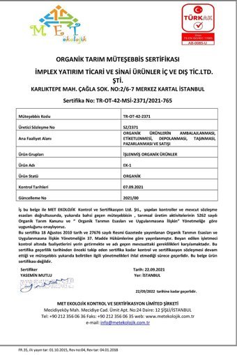 Soul Kitchen Organik Ürünler Yeşil Mercimek 750 gr
